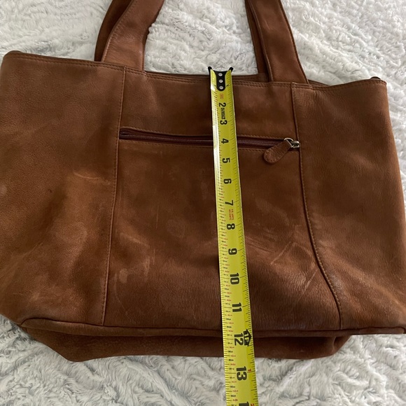Brown Leather suede purse - Picture 5 of 9